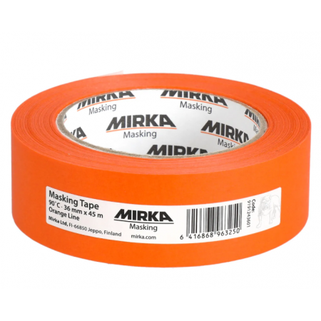 Mirka® - Masking Tape 90°C Orange Line - 36 mm